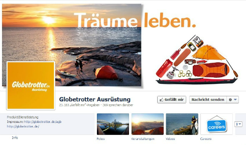 Social Media bei Globetrotter