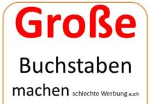 Große Buchstaben