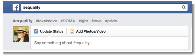 Mobiler Hashtag bei Facebook Mobiler Hashtag bei Facebook