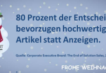 Hochwertige Artikel sind besser als Anzeigen