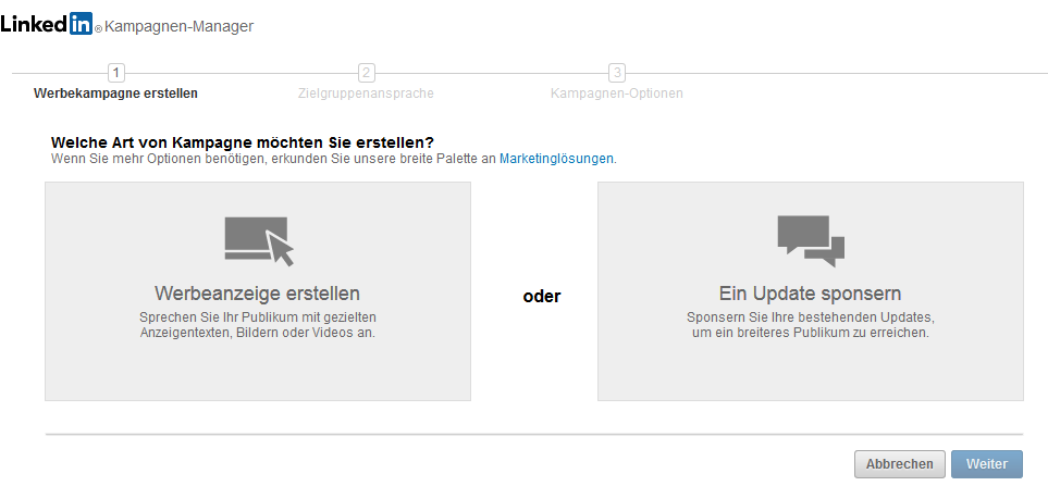 Linkedin-Kampagnen-Manager