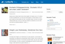 Runtastic setzt seit 2011 auf Content Marketing Runtastic-Blog