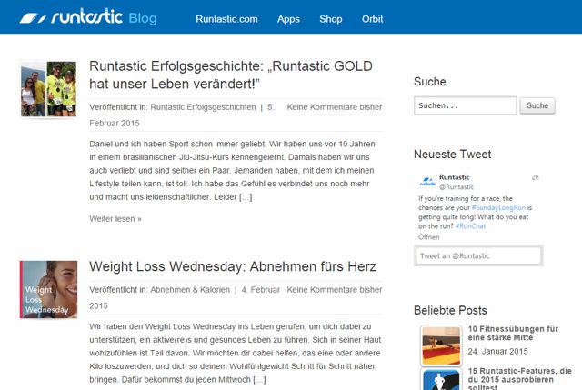 Runtastic-Blog